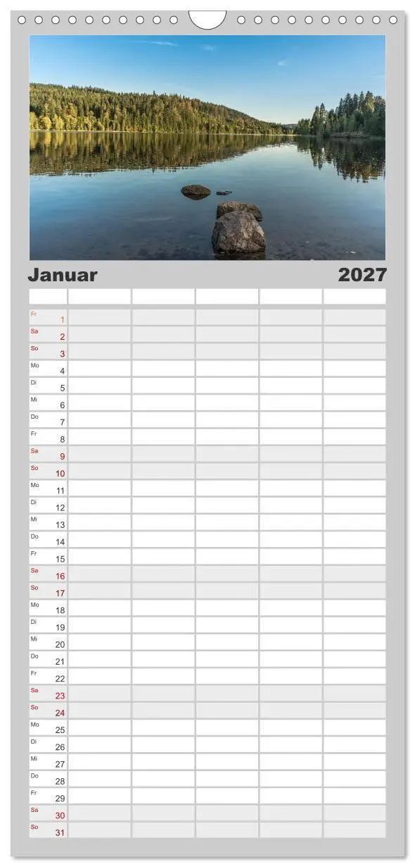 Bild: 9783594300367 | Familienplaner 2027 - Schwarzwald mit 5 Spalten (Wandkalender, 21 x...