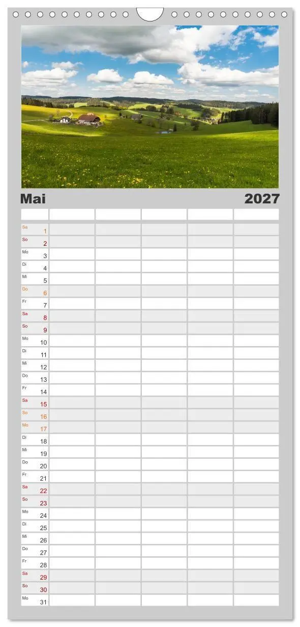 Bild: 9783594300367 | Familienplaner 2027 - Schwarzwald mit 5 Spalten (Wandkalender, 21 x...
