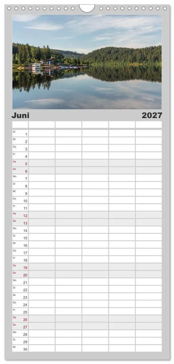 Bild: 9783594300367 | Familienplaner 2027 - Schwarzwald mit 5 Spalten (Wandkalender, 21 x...