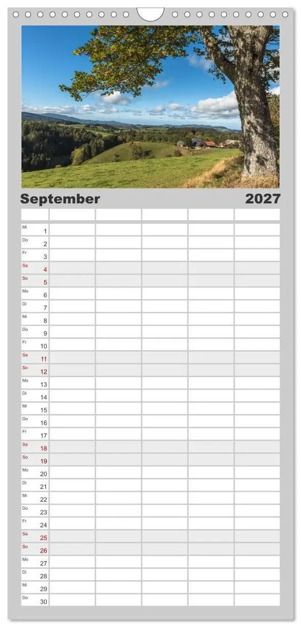 Bild: 9783594300367 | Familienplaner 2027 - Schwarzwald mit 5 Spalten (Wandkalender, 21 x...
