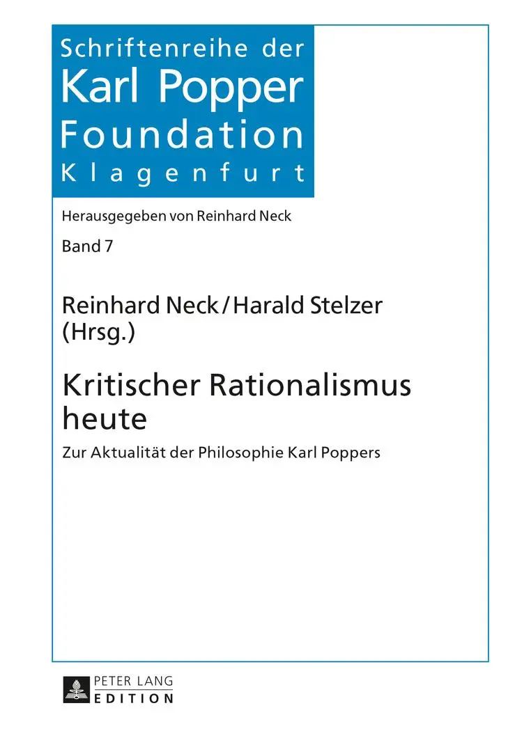 Cover: 9783631610367 | Kritischer Rationalismus heute | Harald Stelzer (u. a.) | Buch | 2013