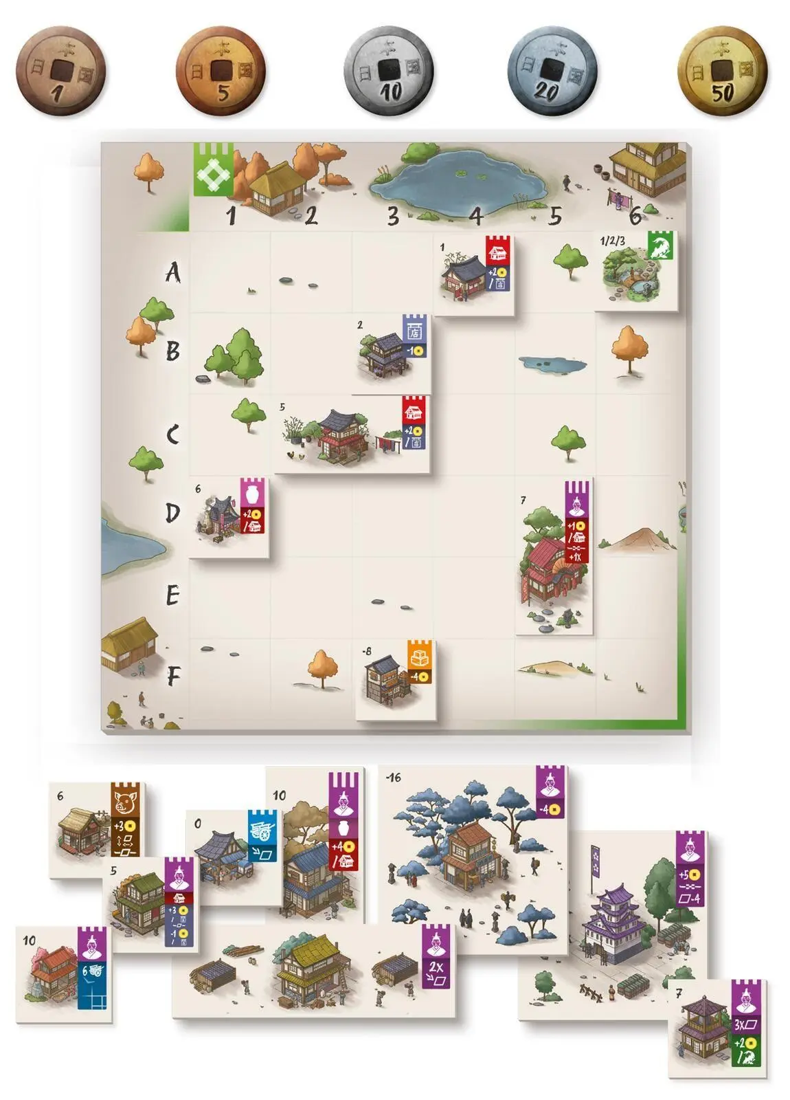 Bild: 4014489140467 | Toshi | Die blühende Stadt | Friedemann Friese | Spiel | Deutsch