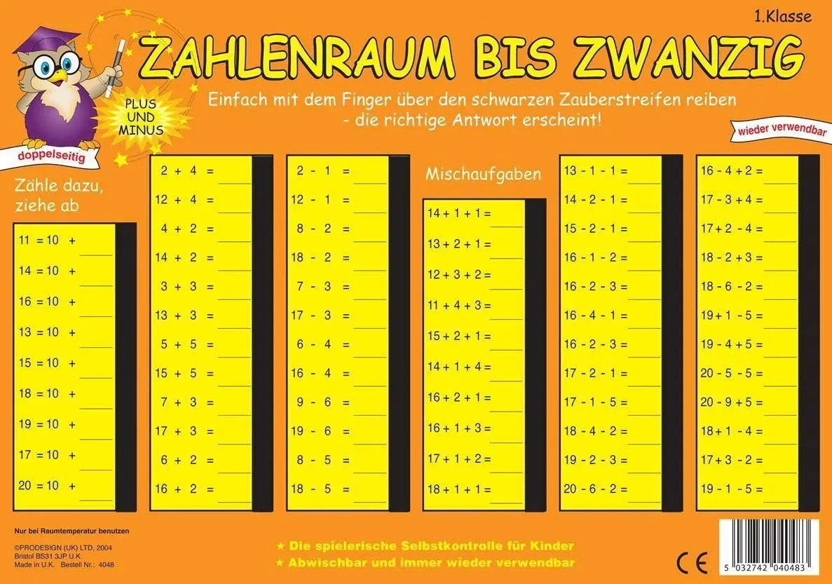 Cover: 4260107070467 | PRESSOGRAM Zaubertafel - Zahlenraum bis 20 | 92203 | Deutsch | 2021
