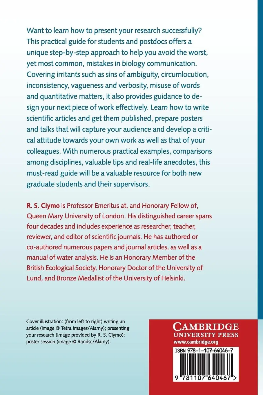 Rückseite: 9781107640467 | Reporting Research | R. S. Clymo | Taschenbuch | Englisch | 2014