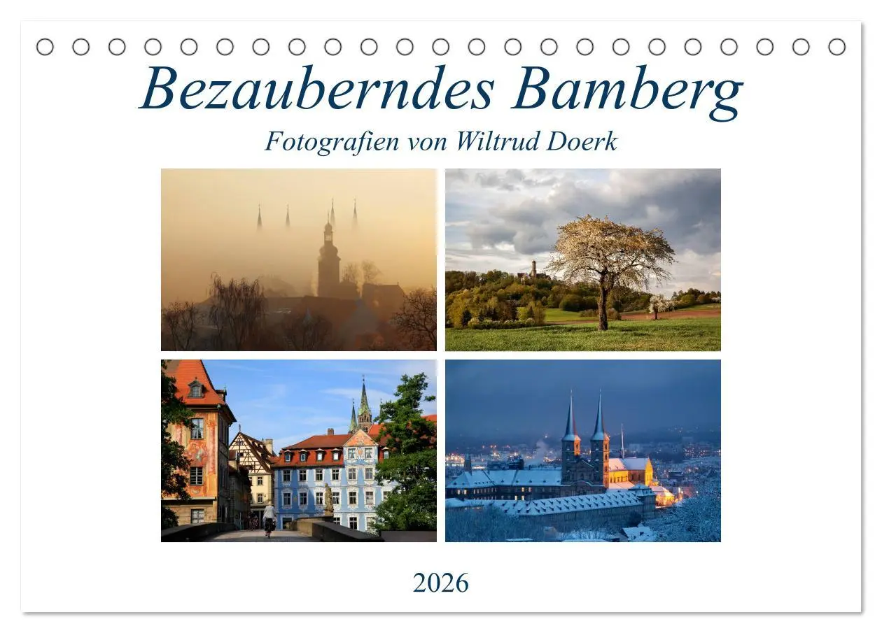 Cover: 9783516000467 | Bezauberndes Bamberg (Tischkalender 2026 DIN A5 quer), CALVENDO...