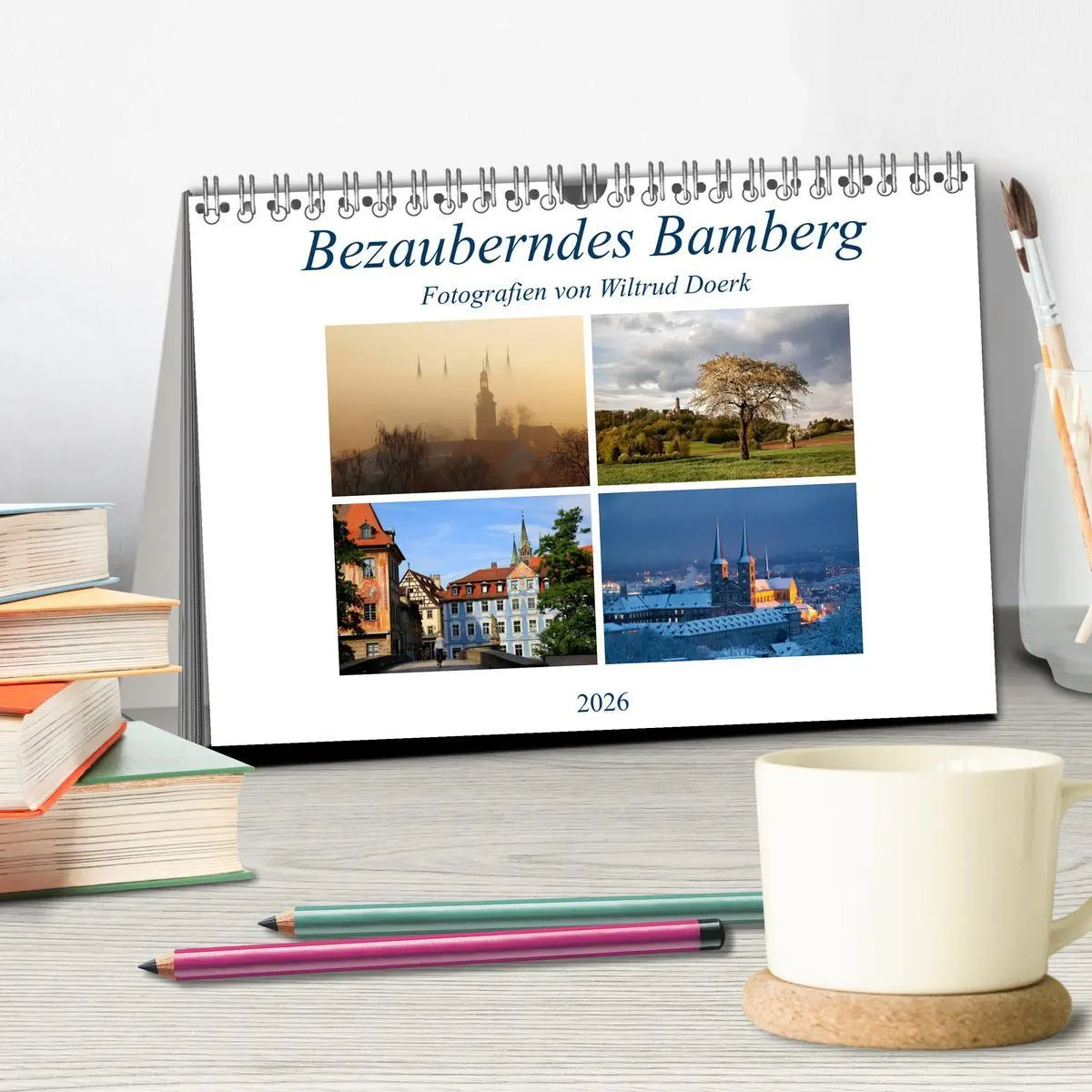 Bild: 9783516000467 | Bezauberndes Bamberg (Tischkalender 2026 DIN A5 quer), CALVENDO...