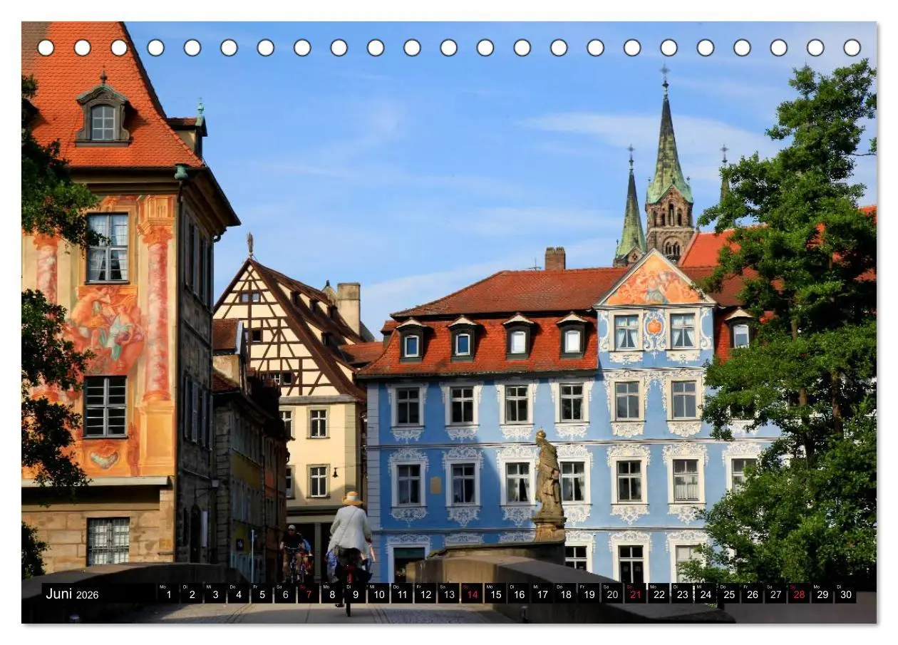 Bild: 9783516000467 | Bezauberndes Bamberg (Tischkalender 2026 DIN A5 quer), CALVENDO...
