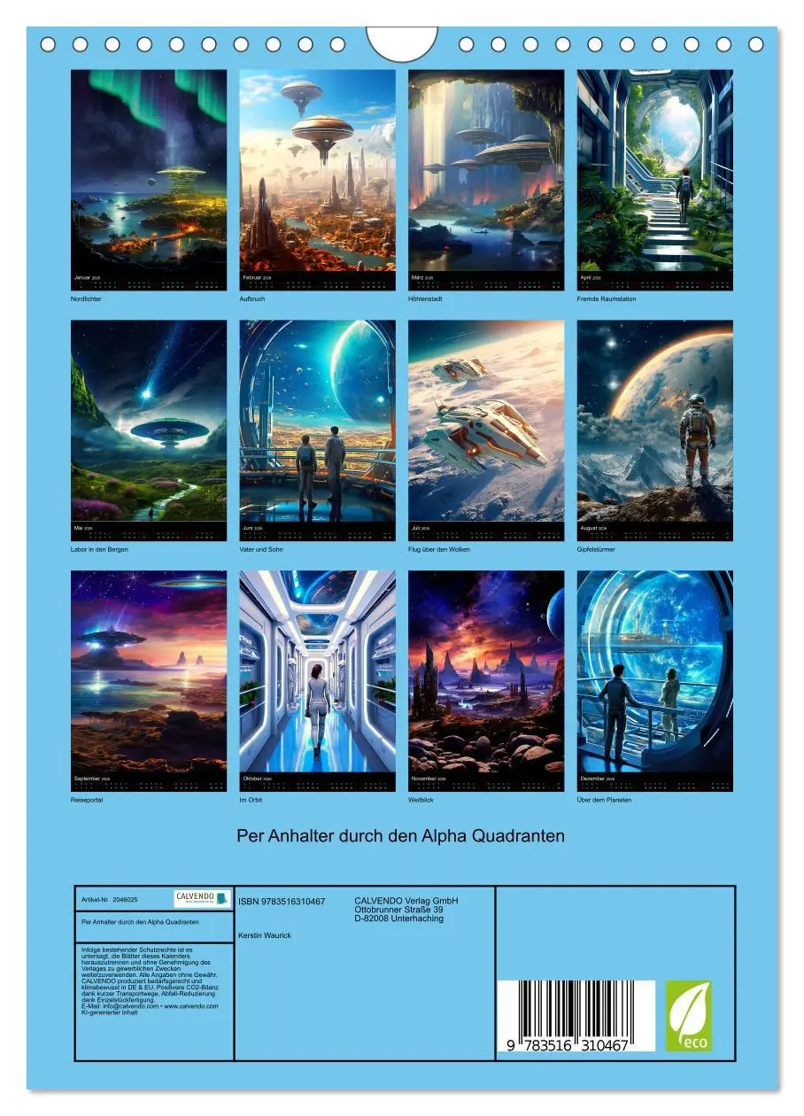 Bild: 9783516310467 | Per Anhalter durch den Alpha Quadranten (Wandkalender 2026 DIN A4...