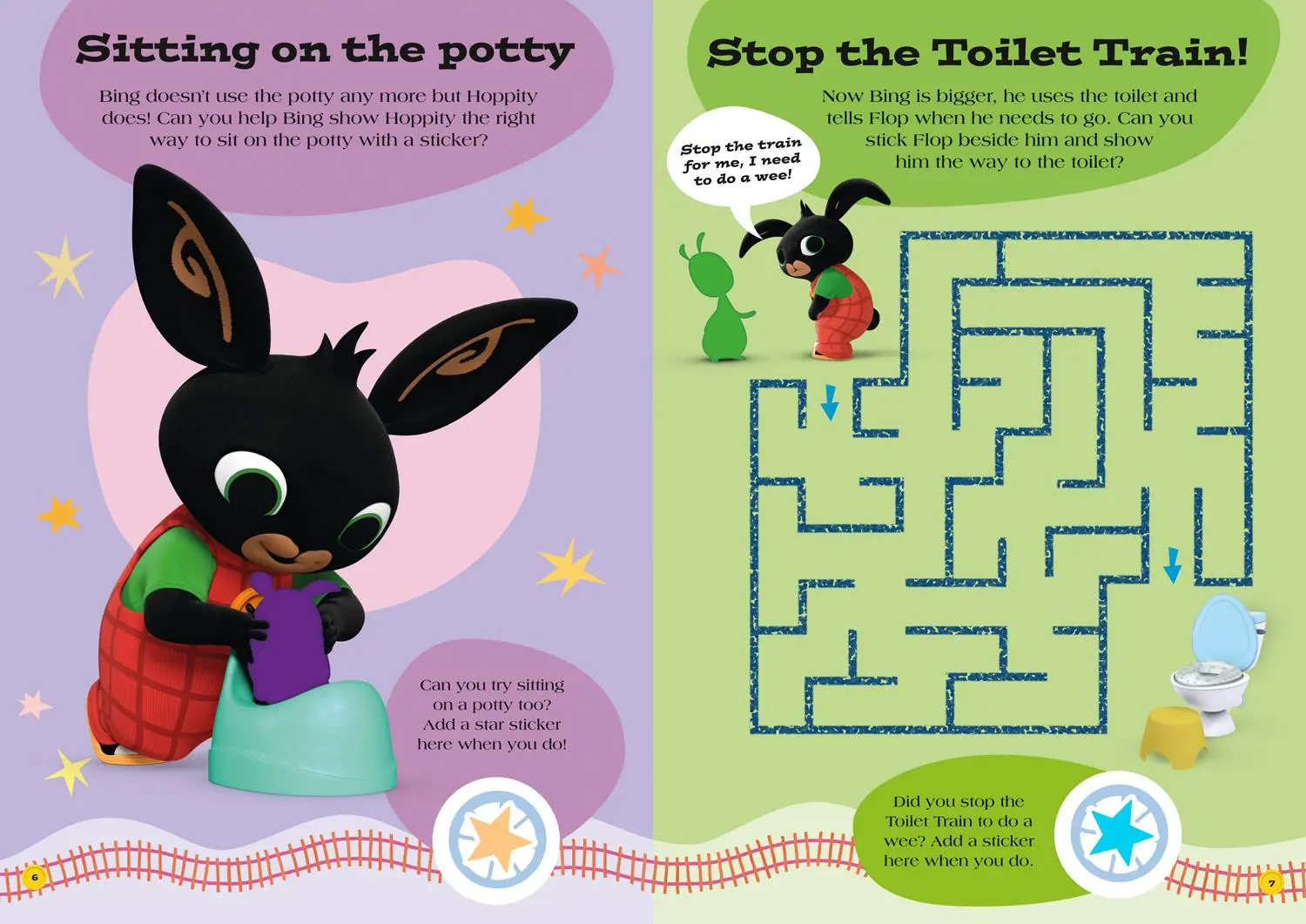 Bild: 9780008420567 | Bing: My Toilet Train Sticker Book | HarperCollins Children's Books