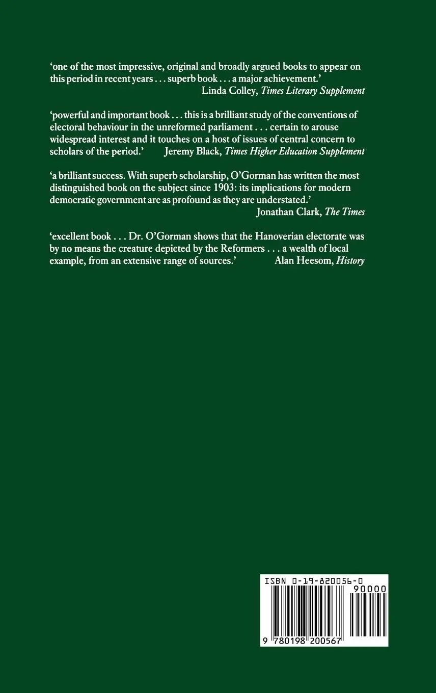 Rückseite: 9780198200567 | Voters, Patrons, and Parties | Frank O'Gorman | Buch | Gebunden | 1989