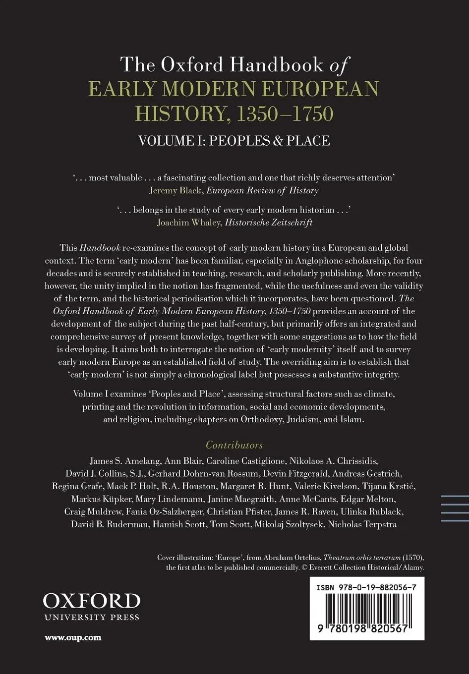 Rückseite: 9780198820567 | The Oxford Handbook of Early Modern European History, 1350-1750 | Buch