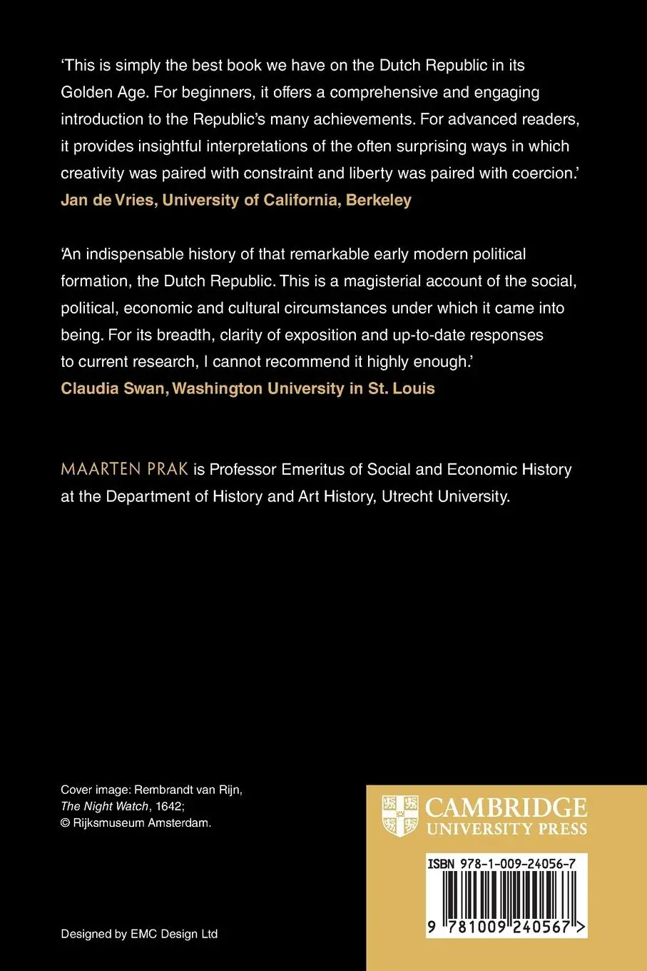 Rückseite: 9781009240567 | The Dutch Republic in the Seventeenth Century | Maarten Prak | Buch