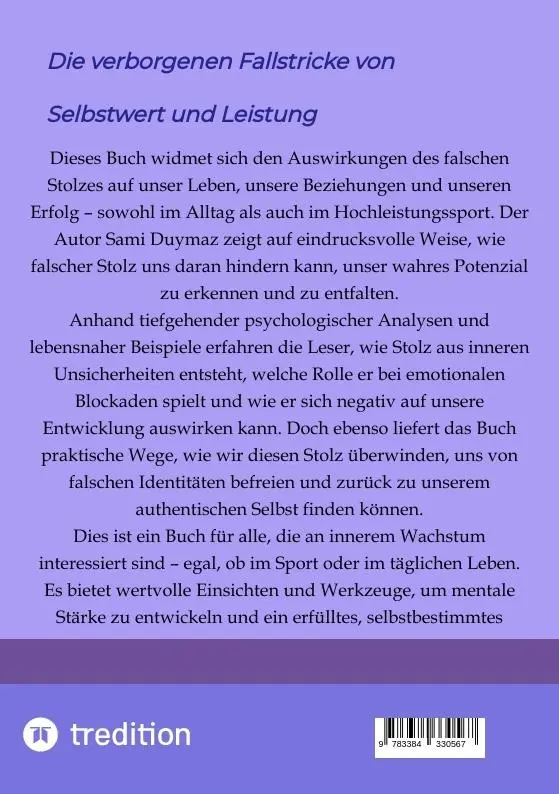 Rückseite: 9783384330567 | Falscher Stolz | Sami Duymaz | Taschenbuch | 76 S. | Deutsch | 2024