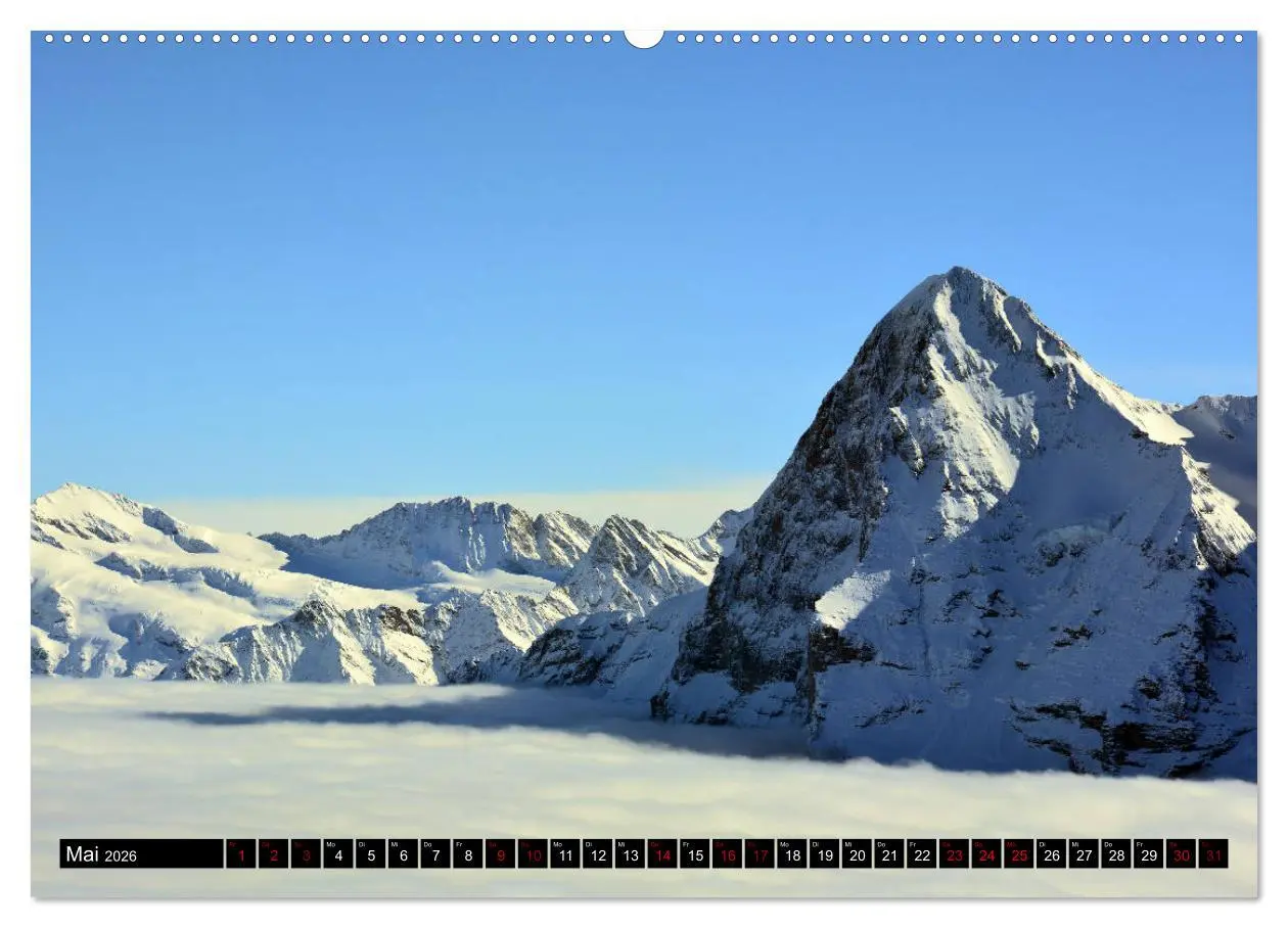 Bild: 9783457760567 | Eiger, Mönch und Jungfrau 2026 (hochwertiger Premium Wandkalender...