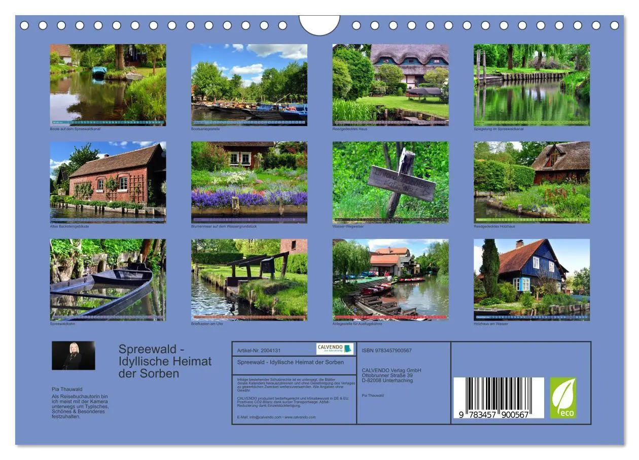 Bild: 9783457900567 | Spreewald - Idyllische Heimat der Sorben (Wandkalender 2026 DIN A4...
