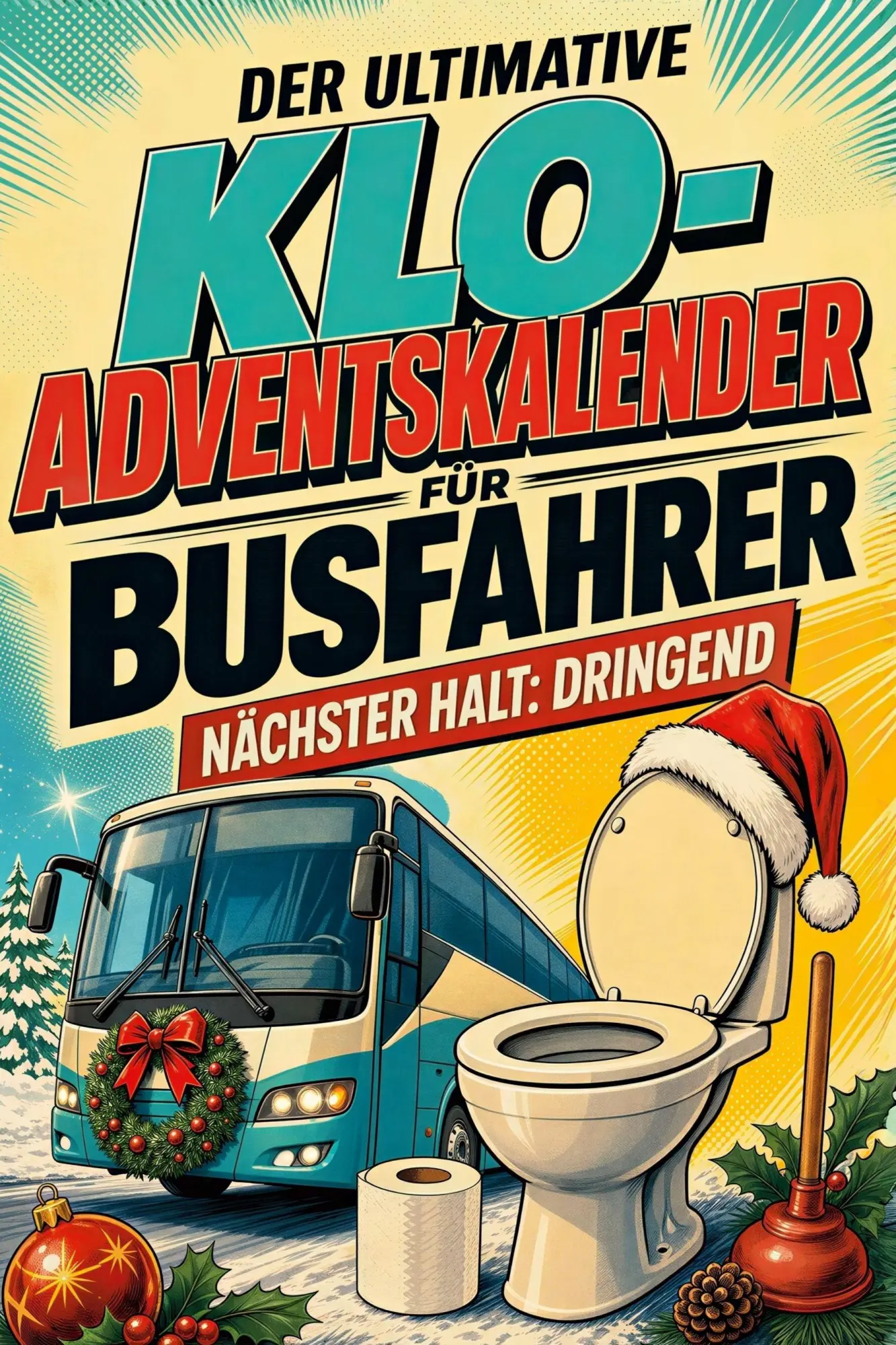 Cover: 9783696110567 | Der ultimative Klo-Adventskalender für Busfahrer | Emil Schneider