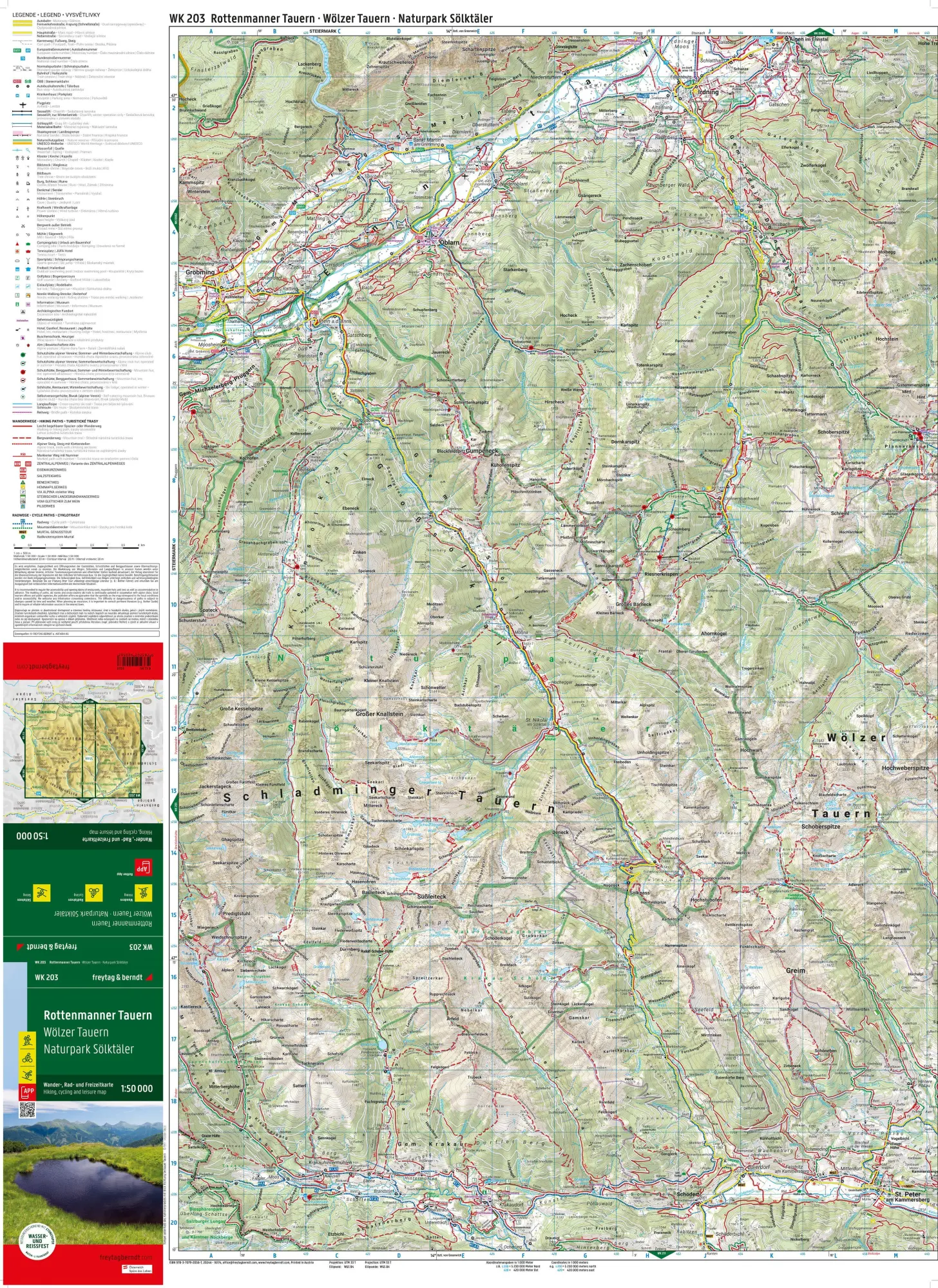 Bild: 9783707920567 | freytag &amp; berndt Wanderkarte WK 203 Rottenmanner Tauern, Wölzer...