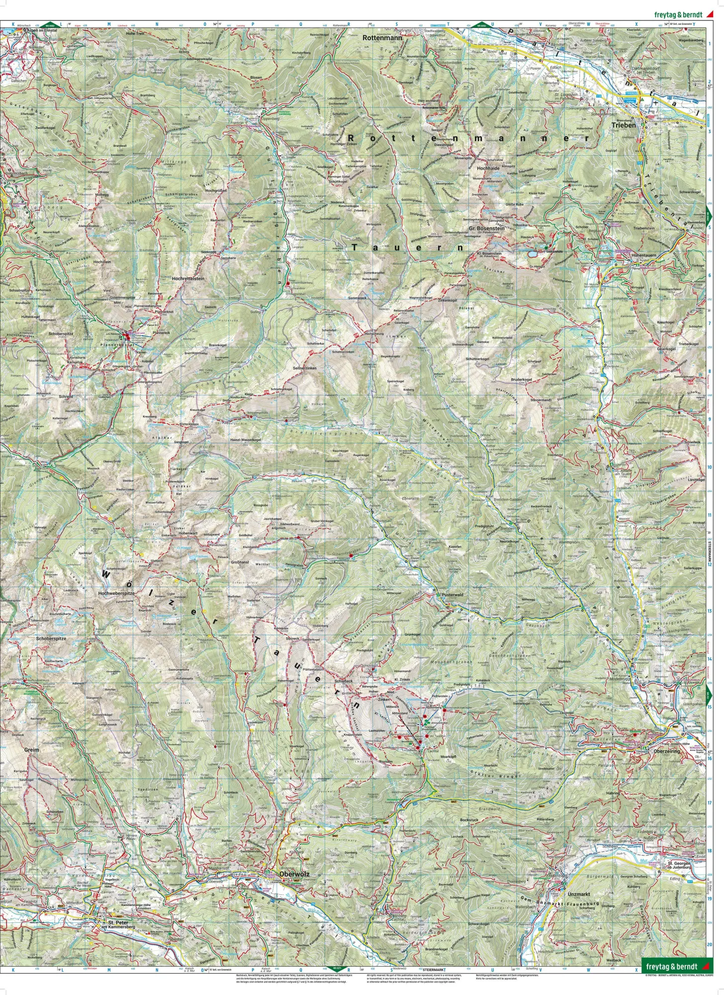 Bild: 9783707920567 | freytag &amp; berndt Wanderkarte WK 203 Rottenmanner Tauern, Wölzer...
