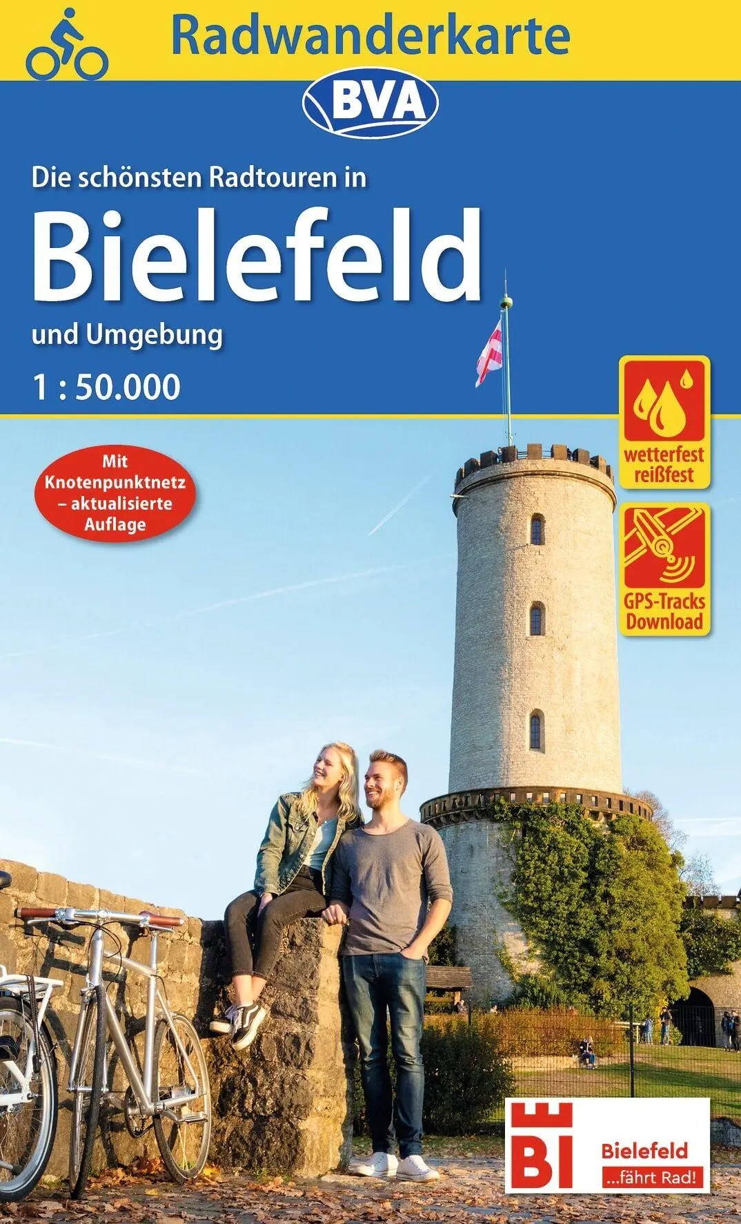 Cover: 9783969900567 | Radwanderkarte BVA Radwandern in Bielefeld und Umgebung 1:50.000,...