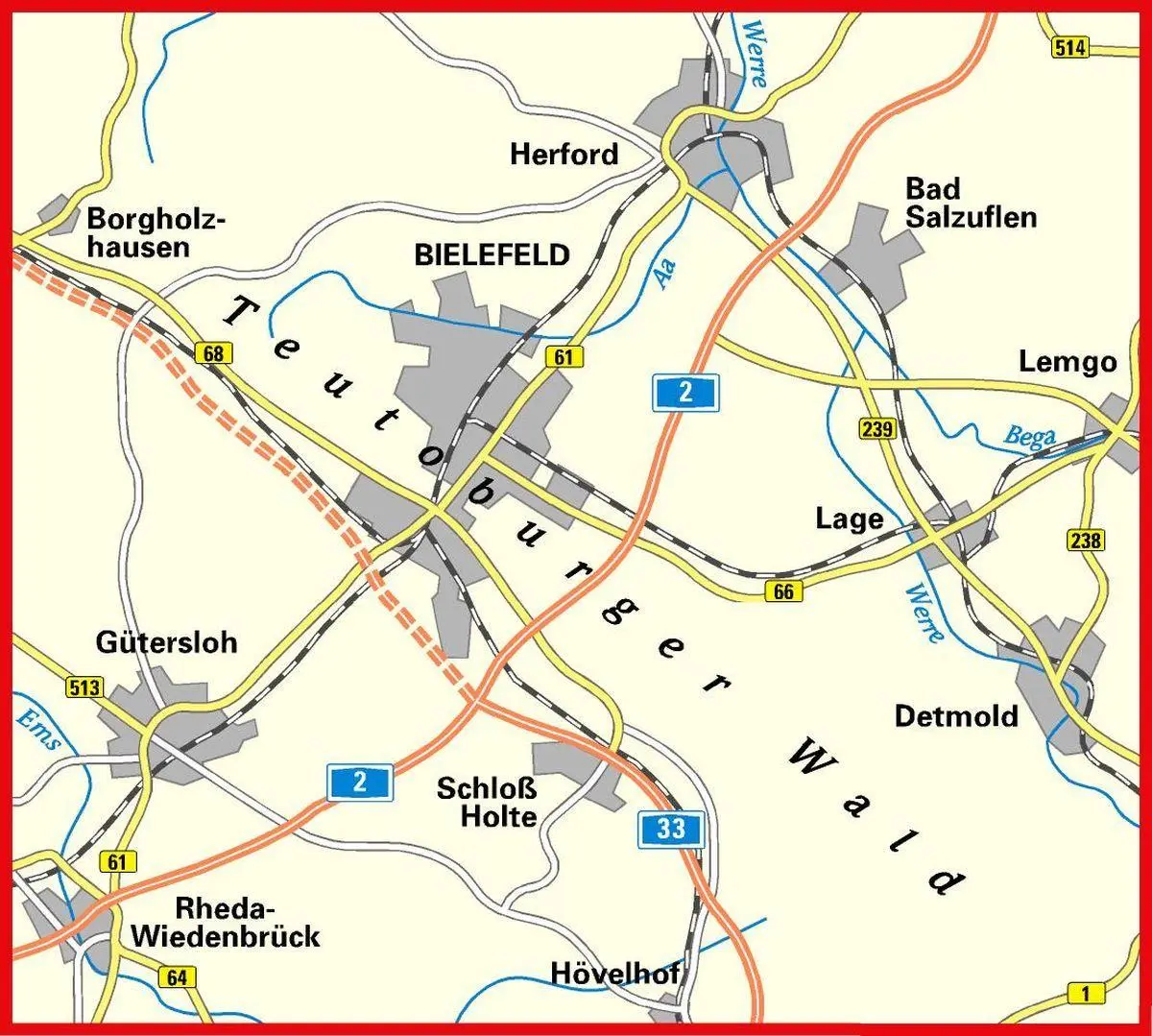 Bild: 9783969900567 | Radwanderkarte BVA Radwandern in Bielefeld und Umgebung 1:50.000,...