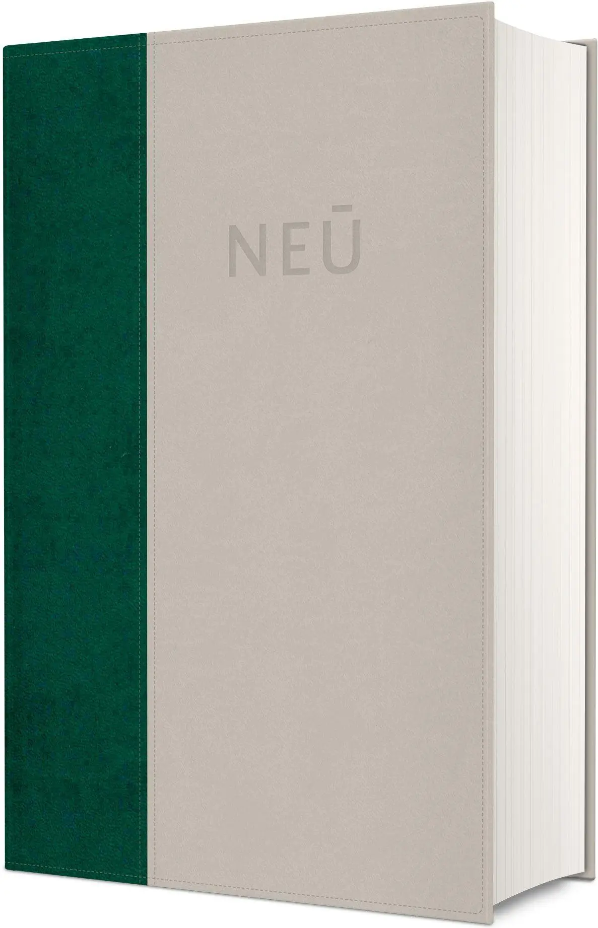 Cover: 9783989630567 | NeÜ bibel. heute Standardausgabe | Zweifarbiges Kunstleder Grün/Grau