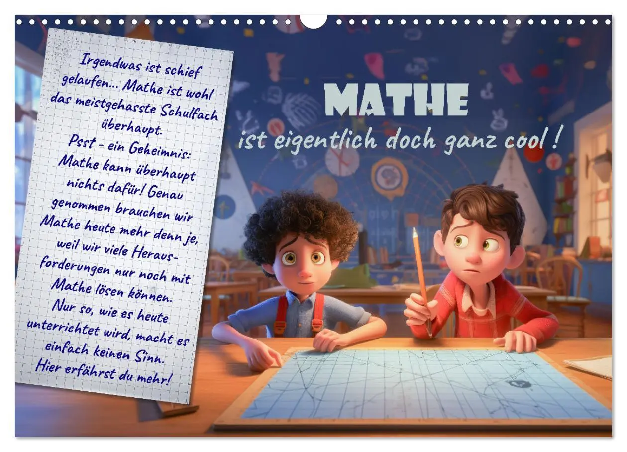 Cover: 9783457510667 | Mathe ist eigentlich doch ganz cool! (Wandkalender 2026 DIN A3...