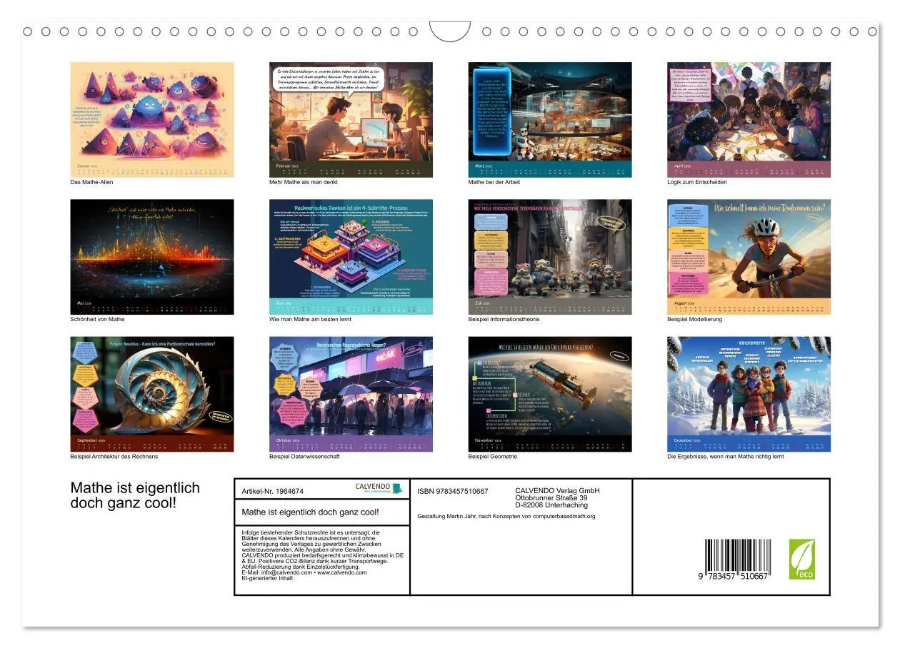 Bild: 9783457510667 | Mathe ist eigentlich doch ganz cool! (Wandkalender 2026 DIN A3...