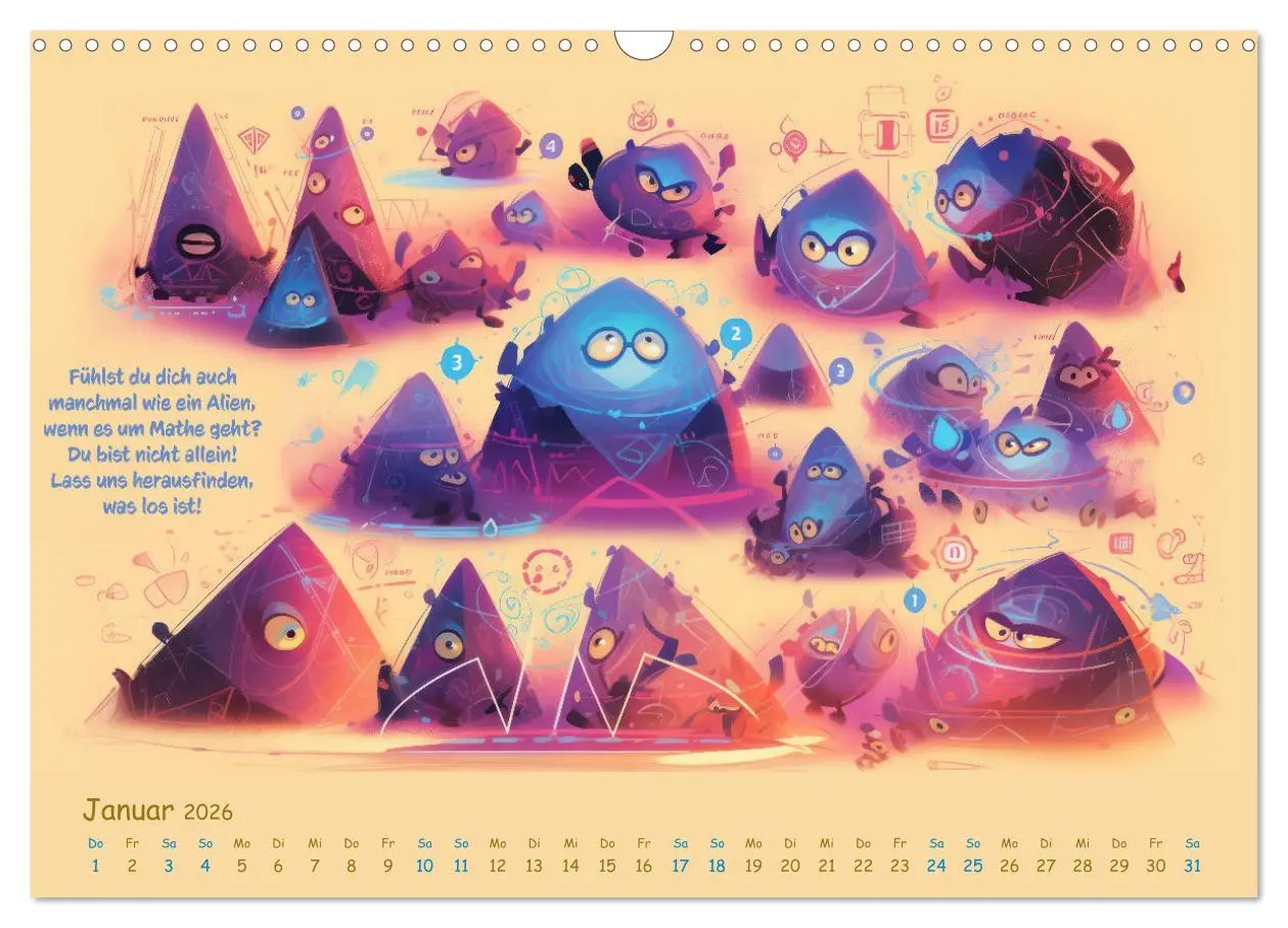 Bild: 9783457510667 | Mathe ist eigentlich doch ganz cool! (Wandkalender 2026 DIN A3...