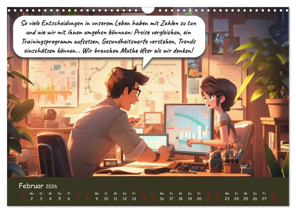 Bild: 9783457510667 | Mathe ist eigentlich doch ganz cool! (Wandkalender 2026 DIN A3...