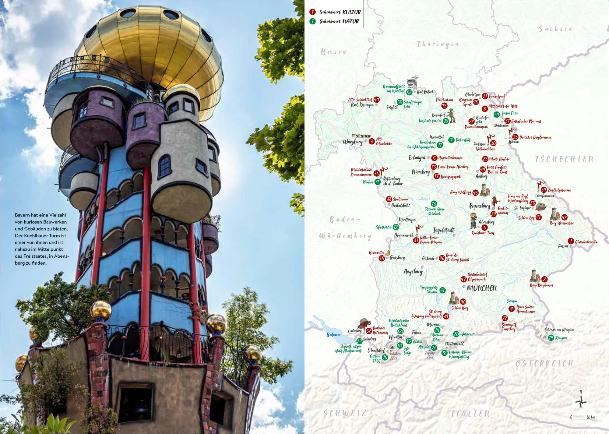 Bild: 9783734330667 | Das Buch der kuriosen Orte in Bayern | Janina Stiefel | Taschenbuch