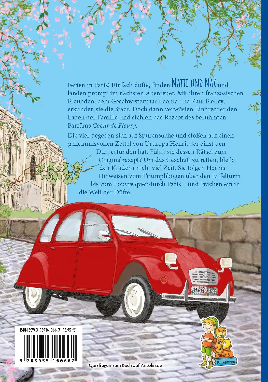 Rückseite: 9783959160667 | Matti und Max: Abenteuer in Paris | Sandra Lehmann | Buch | 128 S.