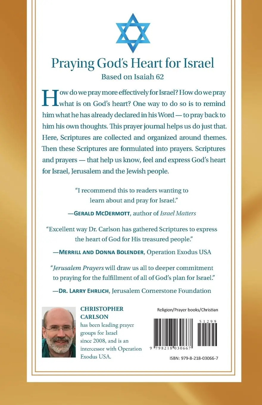 Rückseite: 9798218030667 | Jerusalem Prayers | Christopher Carlson | Taschenbuch | Englisch