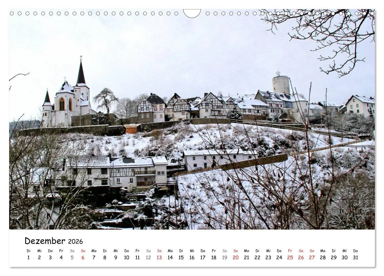 Bild: 9783516070767 | Die schönsten Orte der Eifel - Reifferscheid (Wandkalender 2026 DIN...