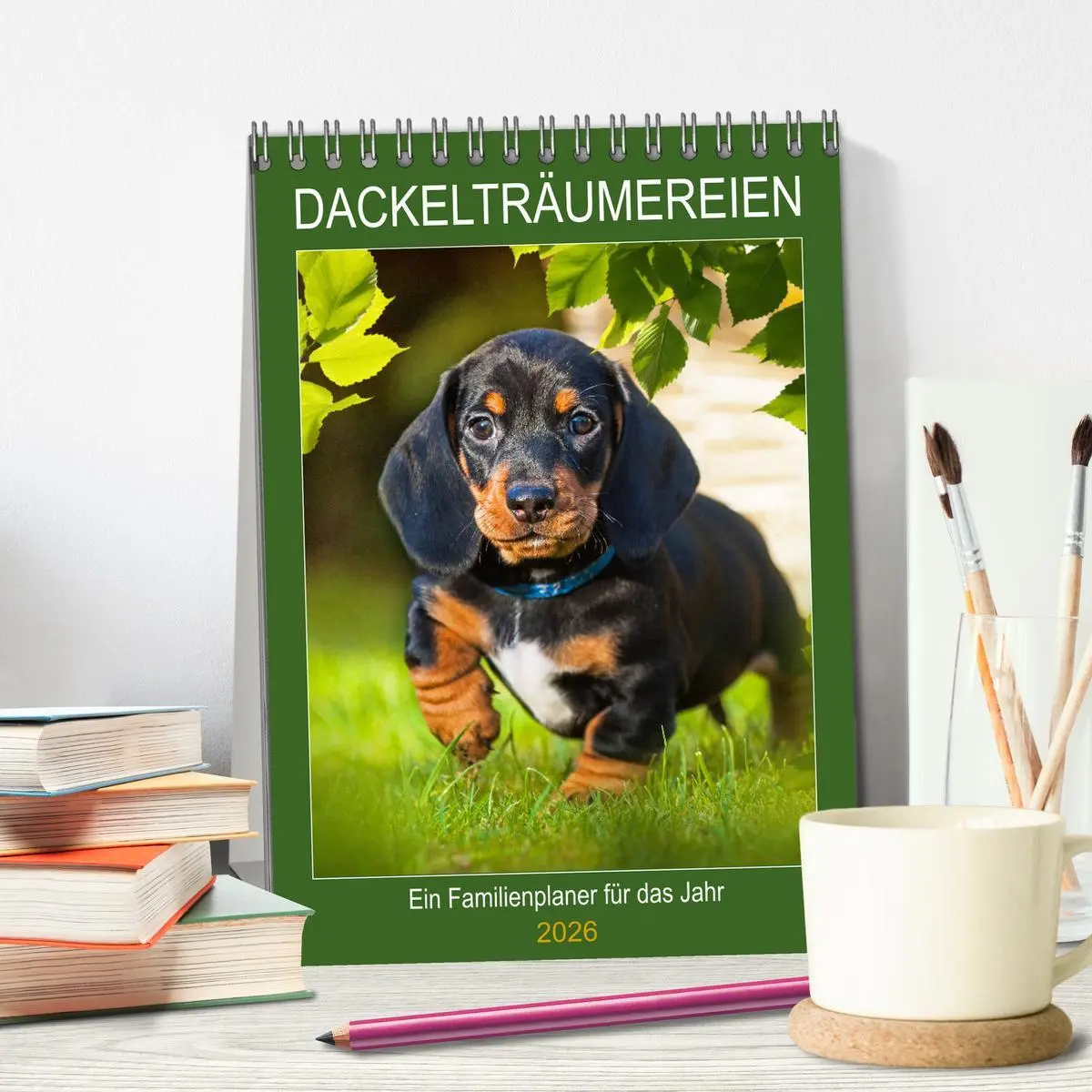 Bild: 9783516380767 | Dackelträume - Ein Familienplaner für das Jahr (Tischkalender 2026...