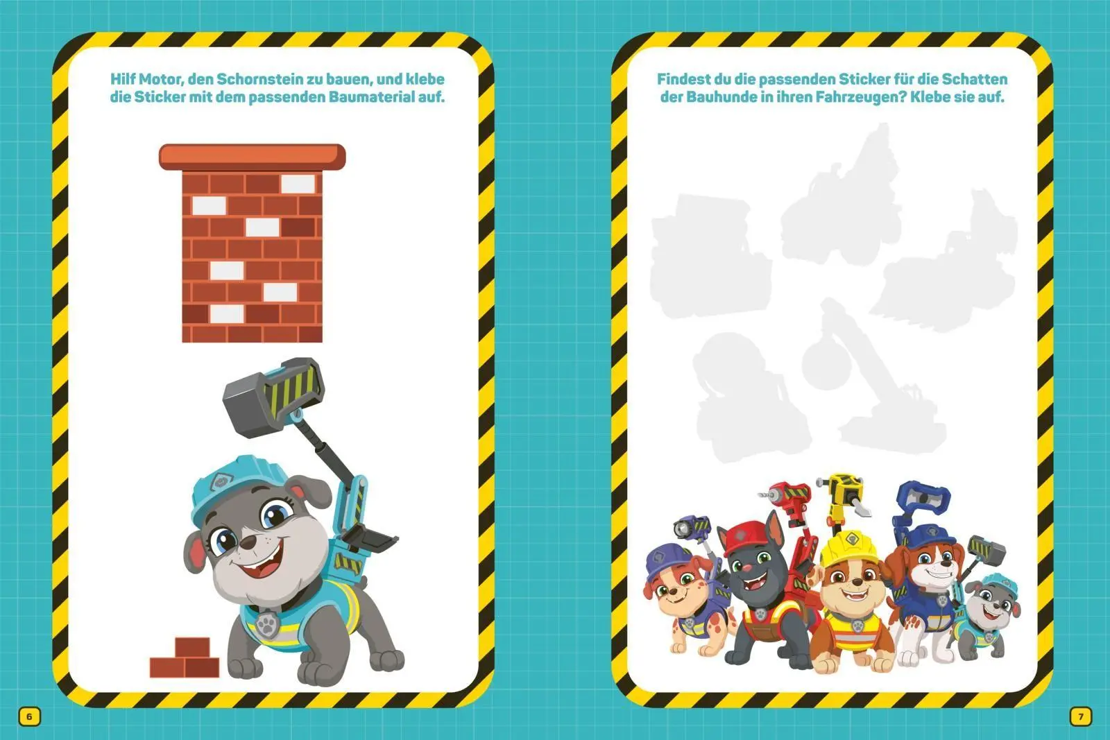 Bild: 9783845130767 | Rubble &amp; Crew: Stickerspaß mit den Baupfoten | Taschenbuch | 24 S.