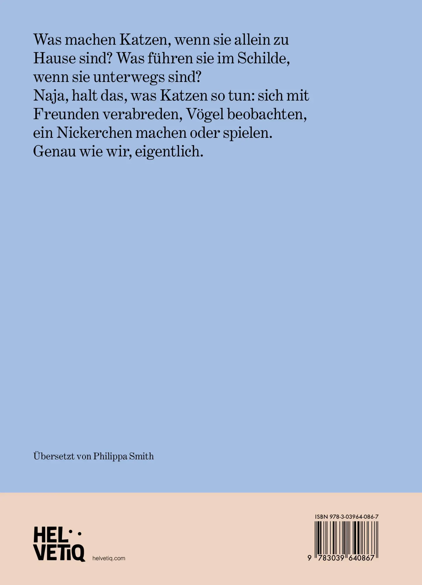Rückseite: 9783039640867 | Auf Wanderschaft | Was Katzen anstellen, wenn wir nicht zusehen | Buch