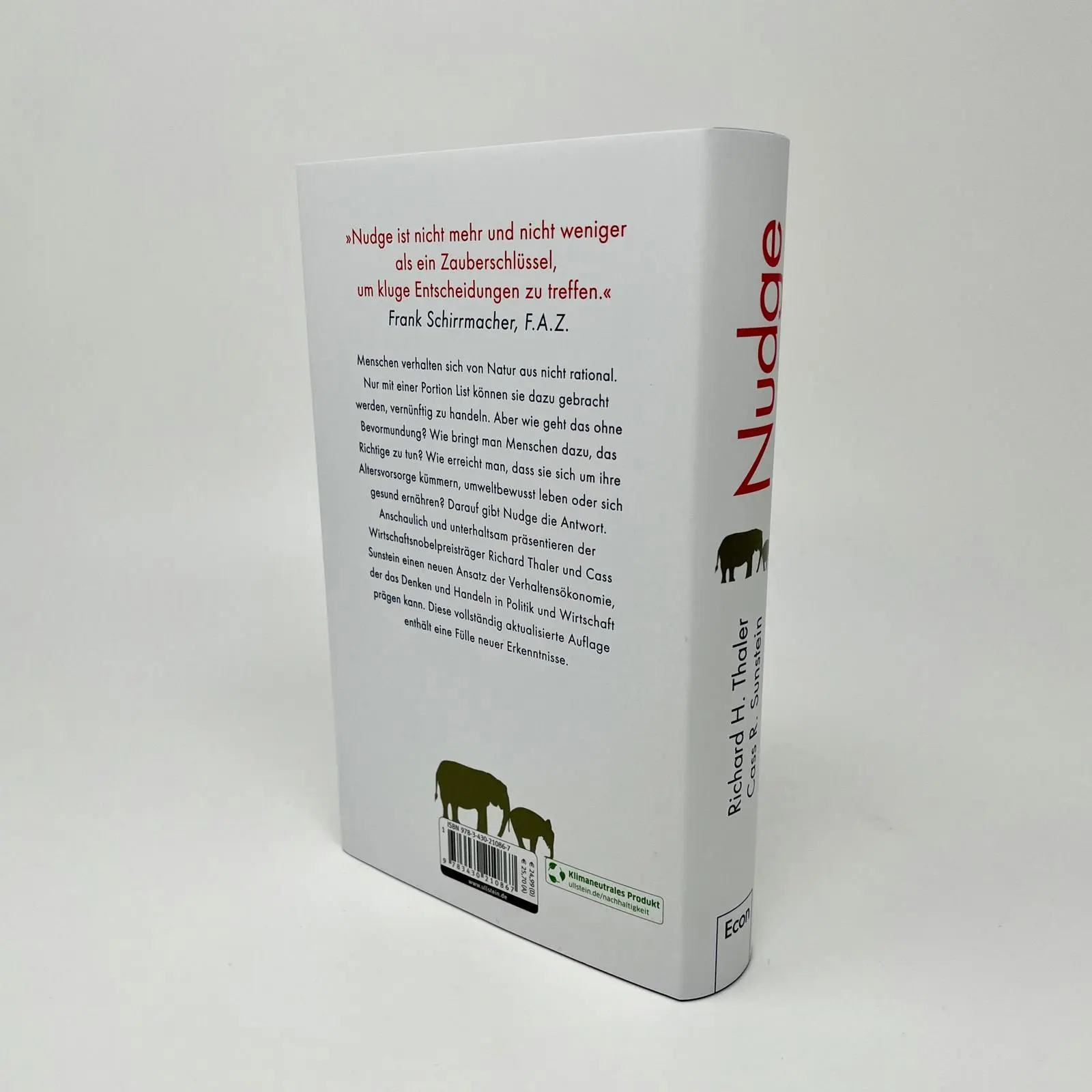 Bild: 9783430210867 | Nudge | Richard H. Thaler (u. a.) | Buch | 432 S. | Deutsch | 2022