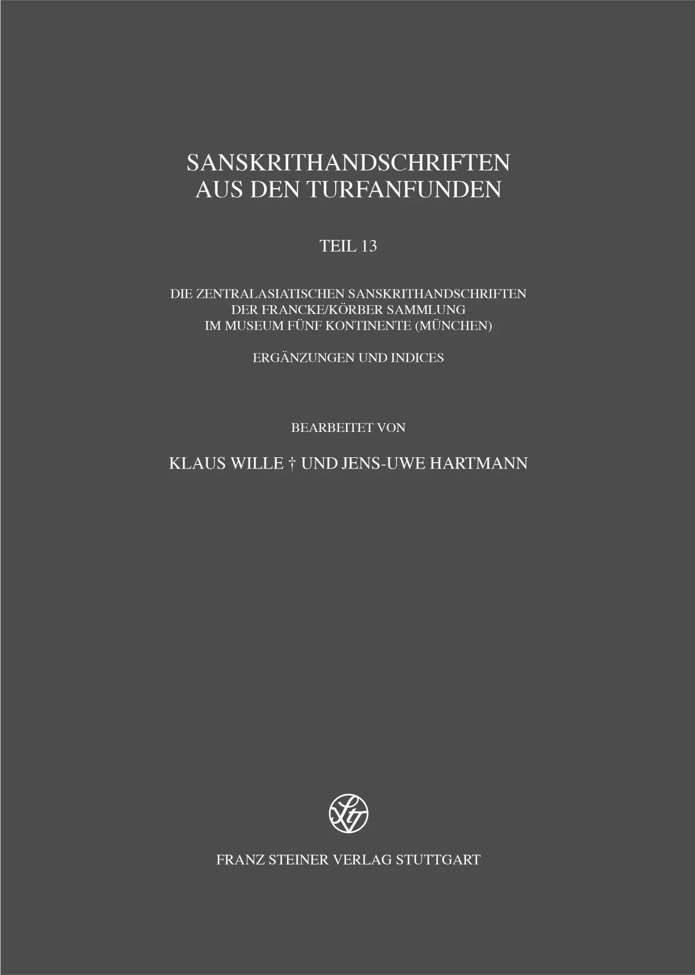 Bild: 9783515140867 | Sanskrithandschriften aus den Turfanfunden | Buch | XII | Deutsch