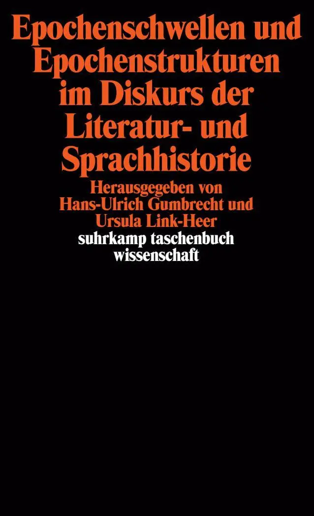 Cover: 9783518280867 | Epochenschwellen und Epochenstrukturen im Diskurs der Literatur-...