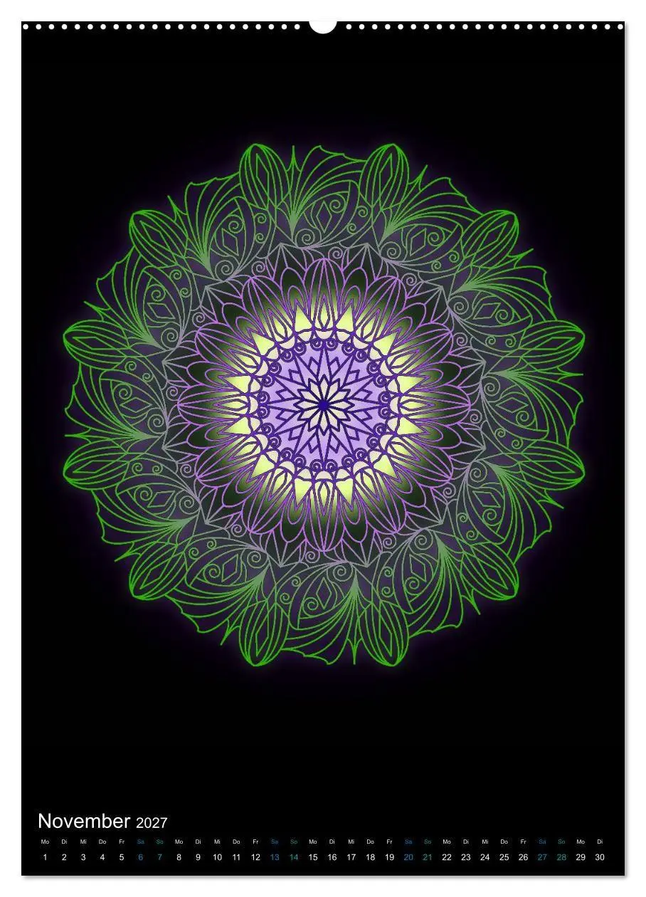 Bild: 9783569600867 | Mandala-Kalender 2027 (Wandkalender 2027 DIN A2 hoch), CALVENDO...