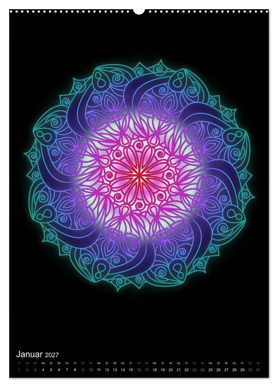 Bild: 9783569600867 | Mandala-Kalender 2027 (Wandkalender 2027 DIN A2 hoch), CALVENDO...