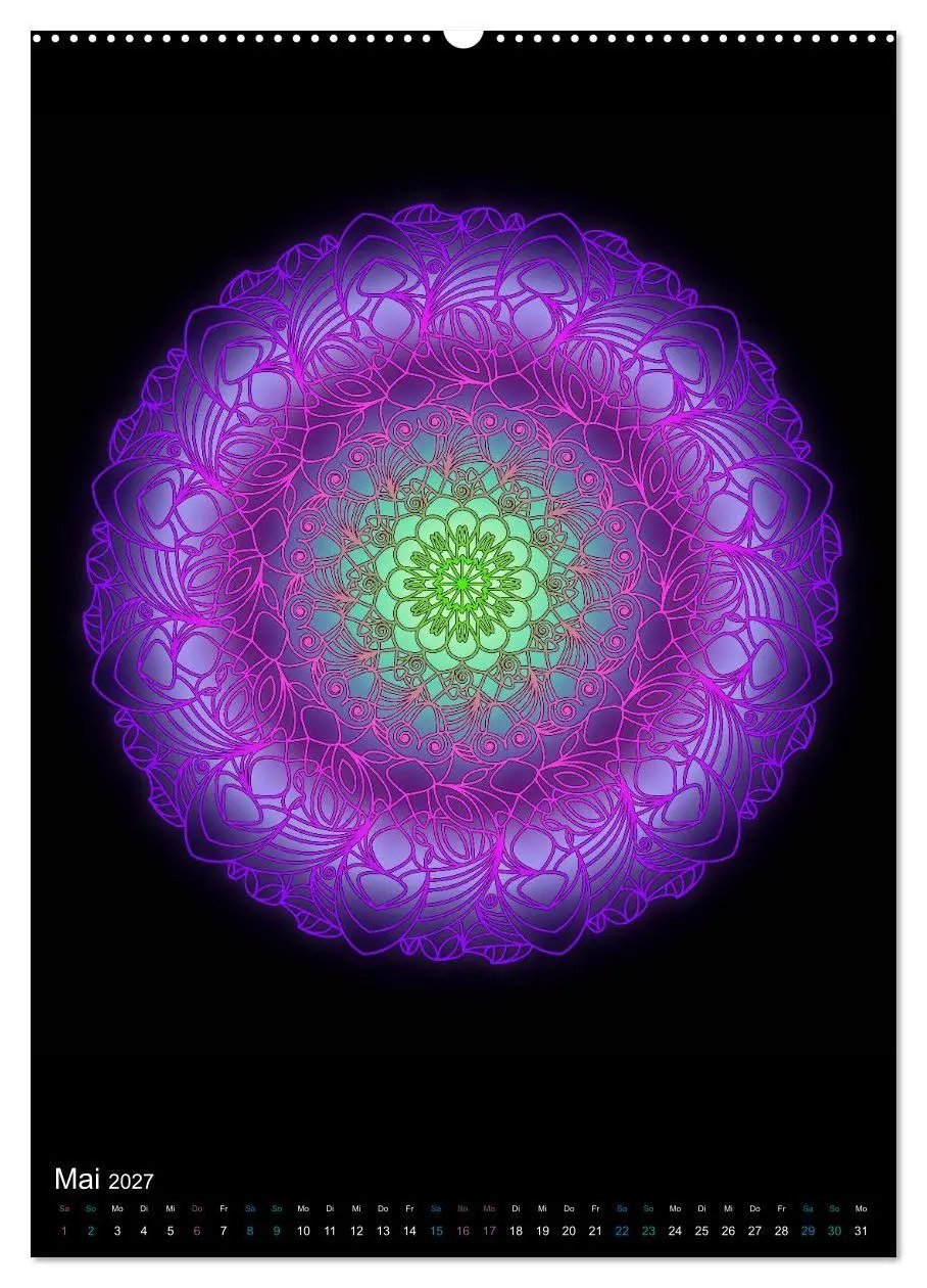 Bild: 9783569600867 | Mandala-Kalender 2027 (Wandkalender 2027 DIN A2 hoch), CALVENDO...