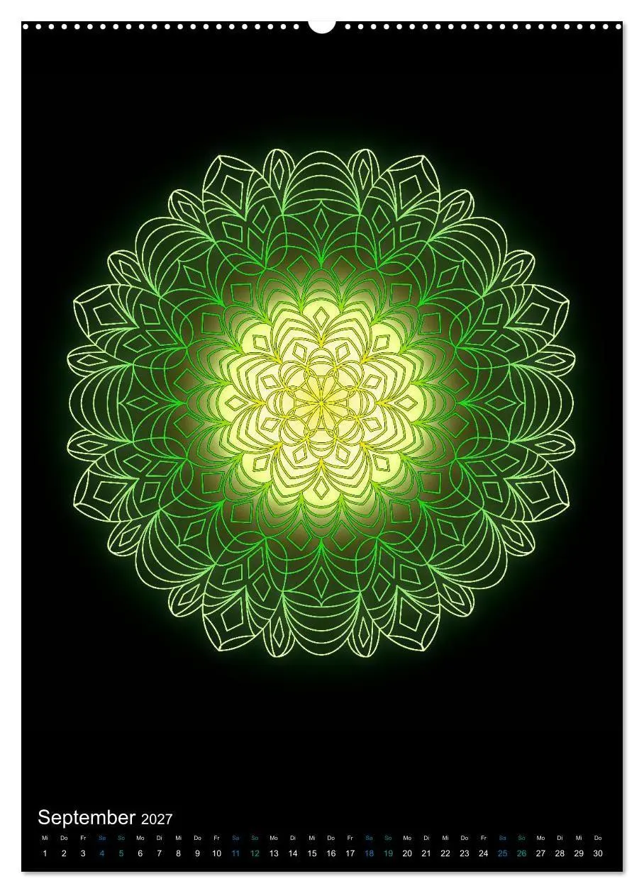 Bild: 9783569600867 | Mandala-Kalender 2027 (Wandkalender 2027 DIN A2 hoch), CALVENDO...