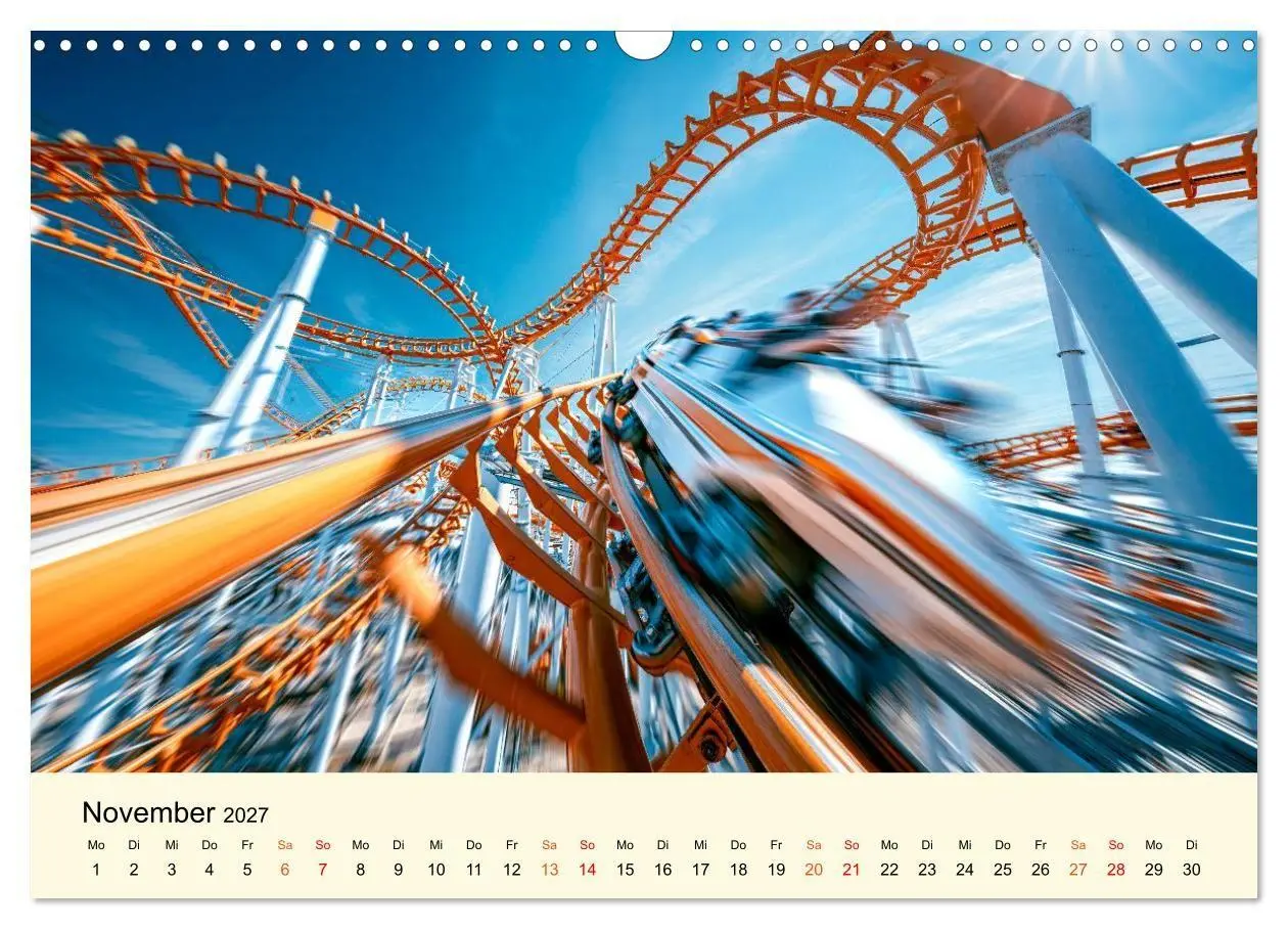 Bild: 9783594280867 | Achterbahn - High Tech, High Speed, High Thrill (Wandkalender 2027...