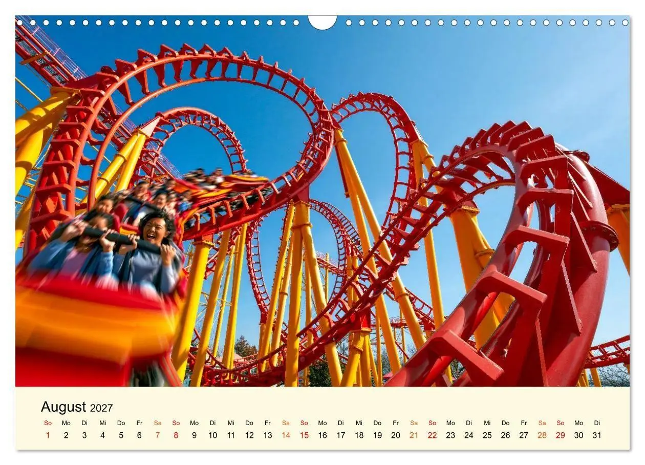 Bild: 9783594280867 | Achterbahn - High Tech, High Speed, High Thrill (Wandkalender 2027...