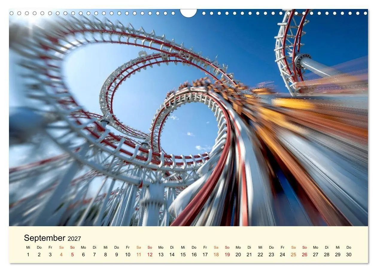 Bild: 9783594280867 | Achterbahn - High Tech, High Speed, High Thrill (Wandkalender 2027...