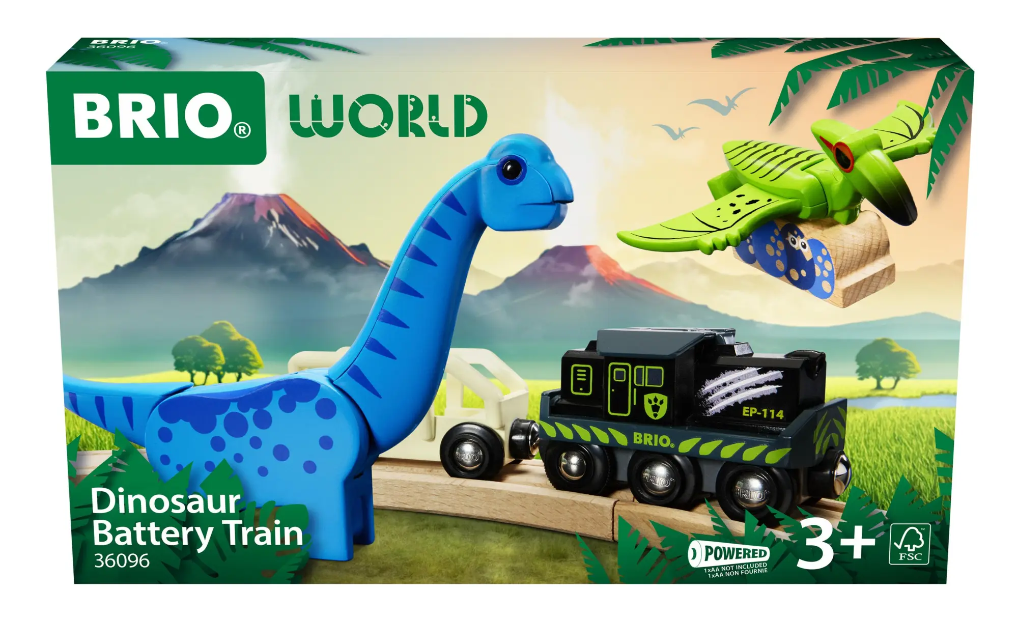 Cover: 7312350360967 | BRIO World - Dinosaurier Batteriezug | Spiel | BRIO World | 63609600