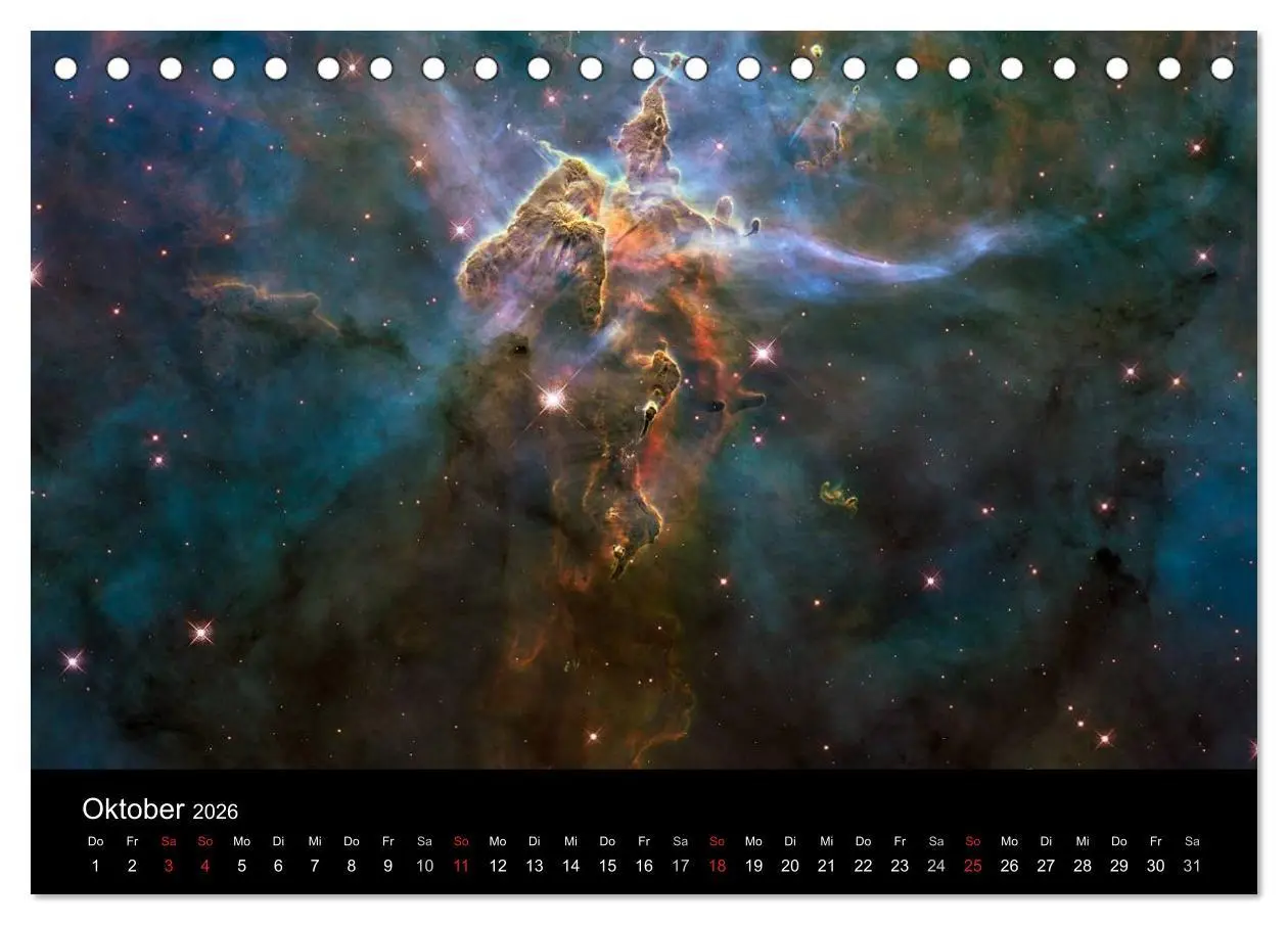 Bild: 9783457960967 | Der Weltraum. Spektakuläre Gasnebel und Galaxien (Tischkalender...