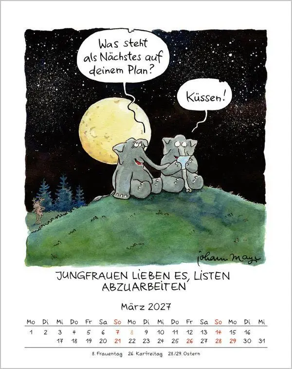 Bild: 9783819300967 | Jungfrau 2027 | Verlag Korsch | Kalender | Spiralbindung | 13 S.