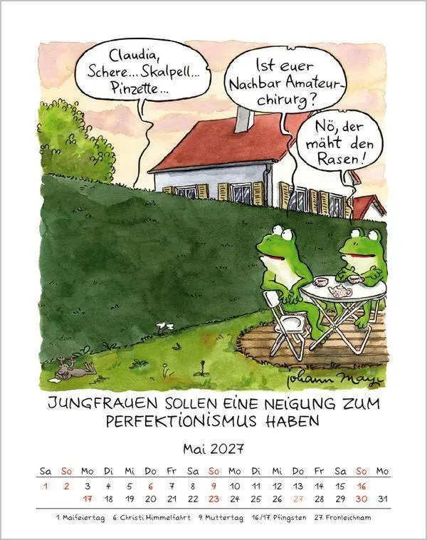 Bild: 9783819300967 | Jungfrau 2027 | Verlag Korsch | Kalender | Spiralbindung | 13 S.